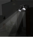 Super Bright Solar Outdoor Light with Double Turn-able Heads, IP44 Waterproof