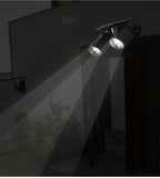 Super Bright Solar Outdoor Light with Double Turn-able Heads, IP44 Waterproof