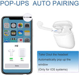 i12 Bluetooth 5.0 Wireless Earbuds With Fast Charging Case  in-Ear Built-in Mic Headset