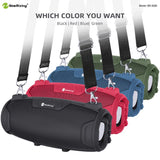 Portable Indoor Outdoor Entertainment Speaker With Microphone & Shoulder Strap