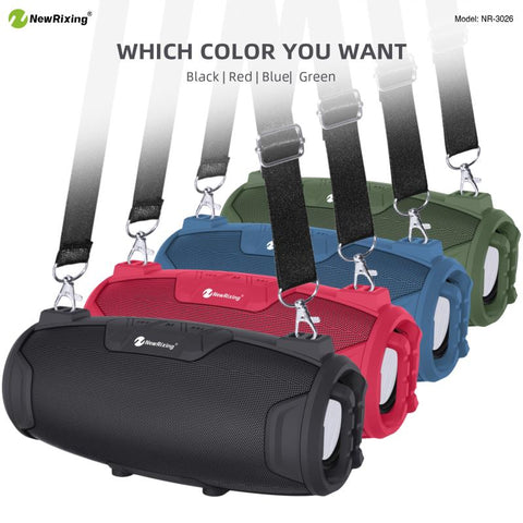 Portable Indoor Outdoor Entertainment Speaker With Microphone & Shoulder Strap