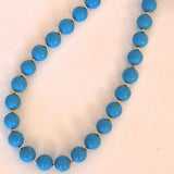 Turquoise Golden Beads Necklace