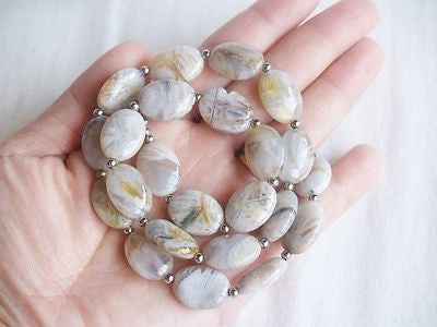 Handmade Ocean Jasper Necklace 18.5" Toggle Clasp