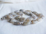 Handmade Ocean Jasper Necklace 18.5" Toggle Clasp