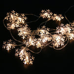 Dimmable 10ft  LED Snowflakes-Shaped String Fairy Lights