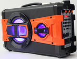 Portable Powerful BT Karaoke Speaker System with Microphone, LED Light & FM Radio