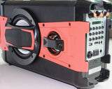 Portable Powerful BT Karaoke Speaker System with Microphone, LED Light & FM Radio