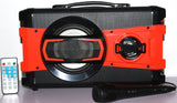 Portable Powerful BT Karaoke Speaker System with Microphone, LED Light & FM Radio