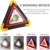Weather proof  COB 30W 4 Modes Rechargeable LED Flashing Light  For Outdoor  Road side Assistance Emergency Red Hazard Warning