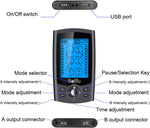 Rechargeable Tens Electronic Pulse Massager with 24 Modes, 10 Reusable Electrodes Pads and 20 Intensity Levels