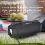 Portable Indoor Outdoor Entertainment Speaker With Microphone & Shoulder Strap