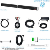 60 Watt, 39-inch Detachable Stereo Soundbar Subwoofer, Strong Bass Wired and Wireless Bluetooth 5.0 Audio Speakers