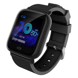 Waterproof Smartwatch with Heart Rate, Blood Pressure & Oxygen Level Monitor