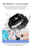 Waterproof Smartwatch with Heart Rate, Blood Pressure & Oxygen Level Monitor