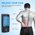 Rechargeable Tens Electronic Pulse Massager with 24 Modes, 10 Reusable Electrodes Pads and 20 Intensity Levels