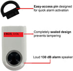 Compact Safety Alert Personal Alarm Dual Siren Sound Refrequency120dB Alarm Devices, Pack of 2