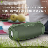 Portable Indoor Outdoor Entertainment Speaker With Microphone & Shoulder Strap