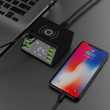 Wireless Smart Charging Station with 8 USB Ports