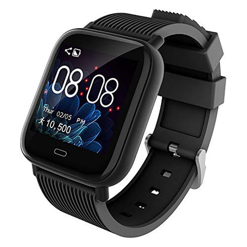 Waterproof Smartwatch with Heart Rate, Blood Pressure & Oxygen Level Monitor