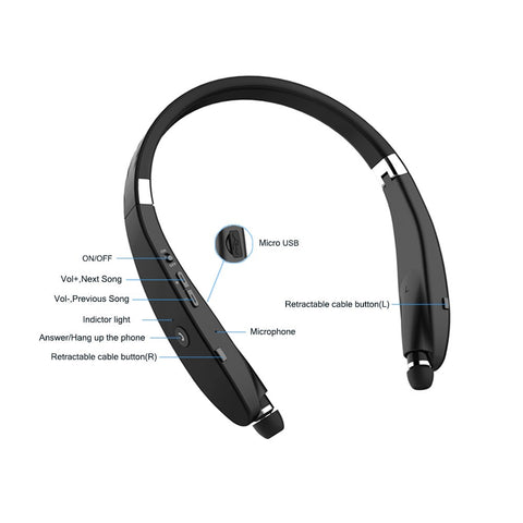 Foldable Bluetooth Headset