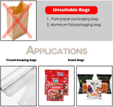 2 in 1 Mini Bag Sealer and Cutter Reseal Plastic Bags Food Storage Snack Bags