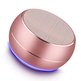 Portable Bluetooth Speakers with HD Audio and Enhanced Bass, Built-in Speakerphone for iPhone, iPad, BlackBerry, Samsung and More (Rose Gold)