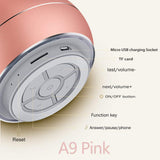 Portable Bluetooth Speakers with HD Audio and Enhanced Bass, Built-in Speakerphone for iPhone, iPad, BlackBerry, Samsung and More (Rose Gold)
