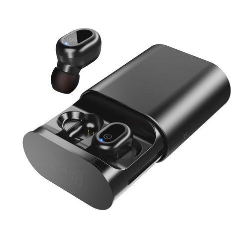 True Wireless Earbuds, Bluetooth 5.0 Auto Paring IPX8 Waterproof Earbuds with Wireless Charging Case