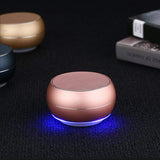 Portable Bluetooth Speakers with HD Audio and Enhanced Bass, Built-in Speakerphone for iPhone, iPad, BlackBerry, Samsung and More (Rose Gold)