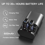 True Wireless Earbuds, Bluetooth 5.0 Auto Paring IPX8 Waterproof Earbuds with Wireless Charging Case