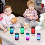 LED Bluetooth Speaker,Night Light Changing Wireless Speaker