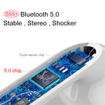 i12 Bluetooth 5.0 Wireless Earbuds With Fast Charging Case  in-Ear Built-in Mic Headset