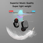 True Wireless Earbuds, Bluetooth 5.0 Auto Paring IPX8 Waterproof Earbuds with Wireless Charging Case