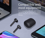 TWS Earbuds Bluetooth V5.0 For Hiking Running Biking Sports with Built-in Mic, Matte Black