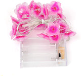 Cherry Blossom Flower String Lights Pink Fairy Lights 13 FT. 40 LEDs USB & Battery Operated