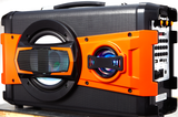 Portable Powerful BT Karaoke Speaker System with Microphone, LED Light & FM Radio