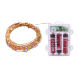33ft 100 LED Waterproof Outdoor String Lights Battery Powered with Remote