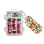 33ft 100 LED Waterproof Outdoor String Lights Battery Powered with Remote