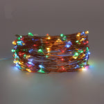 33ft 100 LED Waterproof Outdoor String Lights Battery Powered with Remote