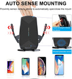 15W Wireless Fast Charger Auto Sensing Air Vent Clamping Car Mount Phone Holder