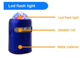 Portable Wireless Streaming Speaker with Party Lights, Blue