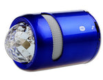Portable Wireless Streaming Speaker with Party Lights, Blue