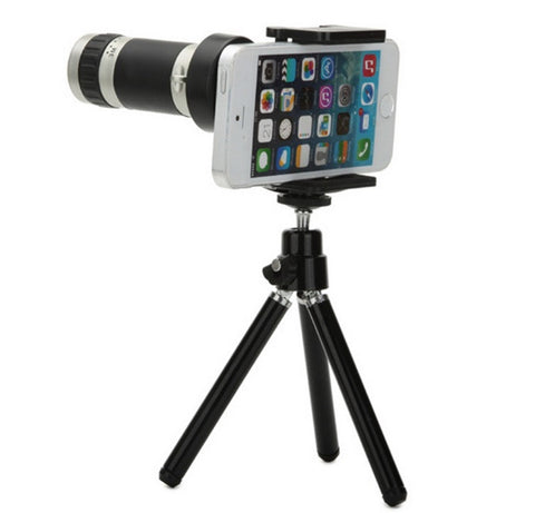 Smart Phone Camera Telescope Lens with Mount & Tripod