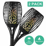 Solar Torch Outdoor Dancing Flickering Flame Light (2 Pack)