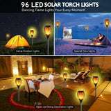 Solar Torch Outdoor Dancing Flickering Flame Light (2 Pack)