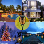 Solar Torch Outdoor Dancing Flickering Flame Light (2 Pack)