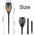 Solar Torch Outdoor Dancing Flickering Flame Light (2 Pack)
