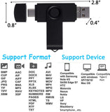 3 in 1 USB Flash Drive 64 -128 GB Picture Keeper Photo Memory Stick for Android/Type-C/Smartphone/Mac/PC/Laptop