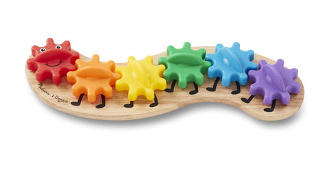 Melissa & Doug Rainbow Caterpillar Gear Toy