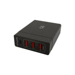 4-Port Smart Charger 3 USB-A Plus 1 USB-C Type C Port